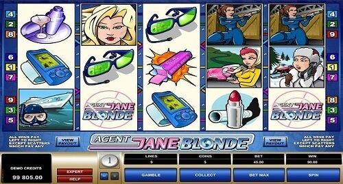 Agent Jane Blonde Slot Reels