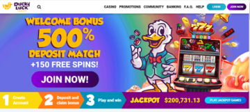 ducky luck casino free spins