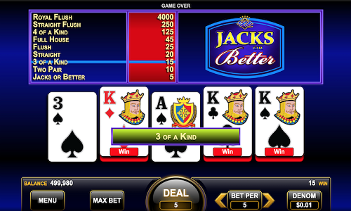Odds On Video Poker