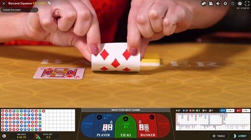 play live baccarat squeeze