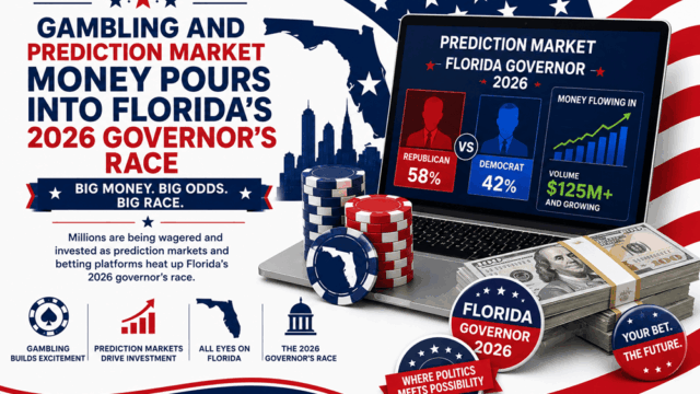 Gambling and Prediction Market Money Pours Into Florida’s 2026 Governor’s Race